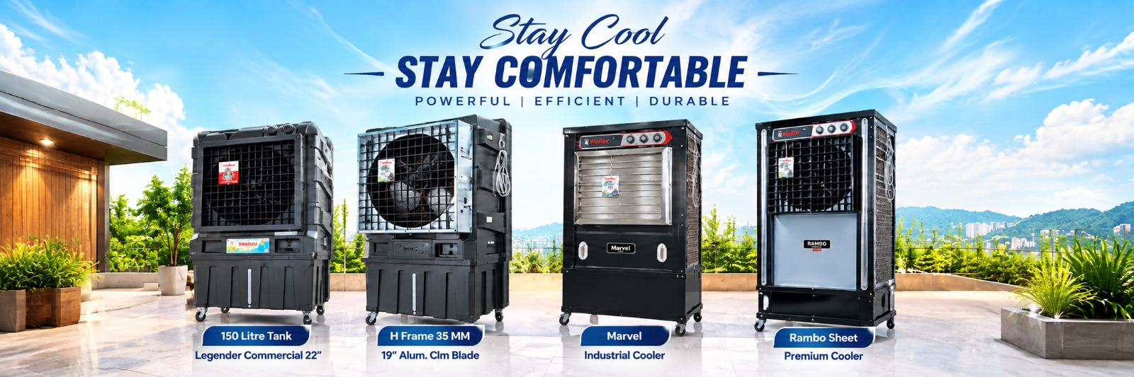 WinRox commercial and industrial air cooler range