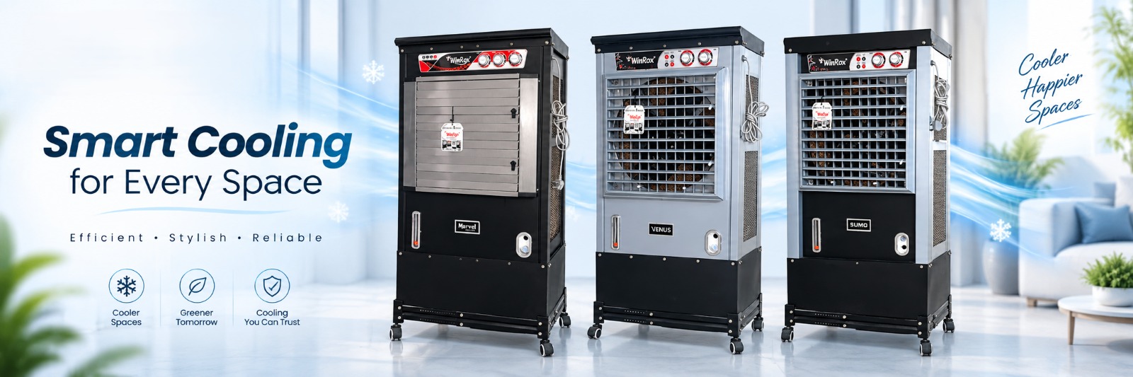 WinRox smart cooling range for every space